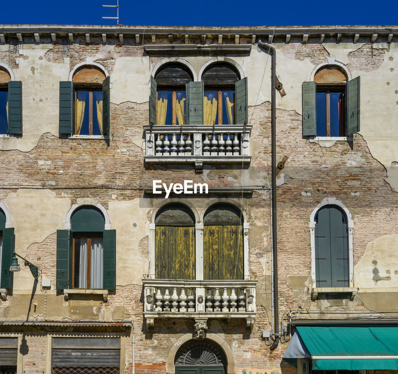 Low angle view of historic building