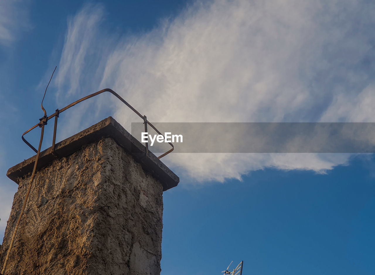 low angle view of built structures against sky