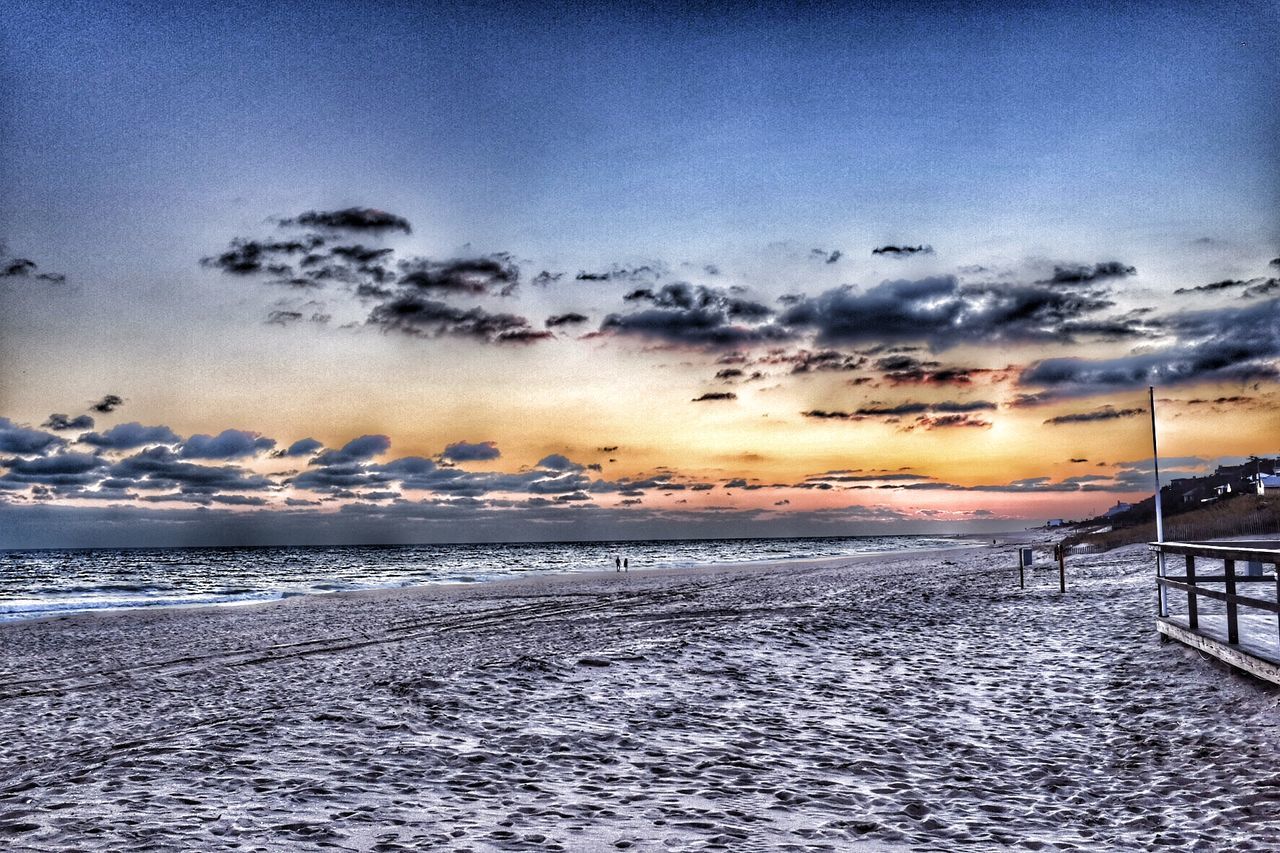 VIEW OF SEA AT SUNSET