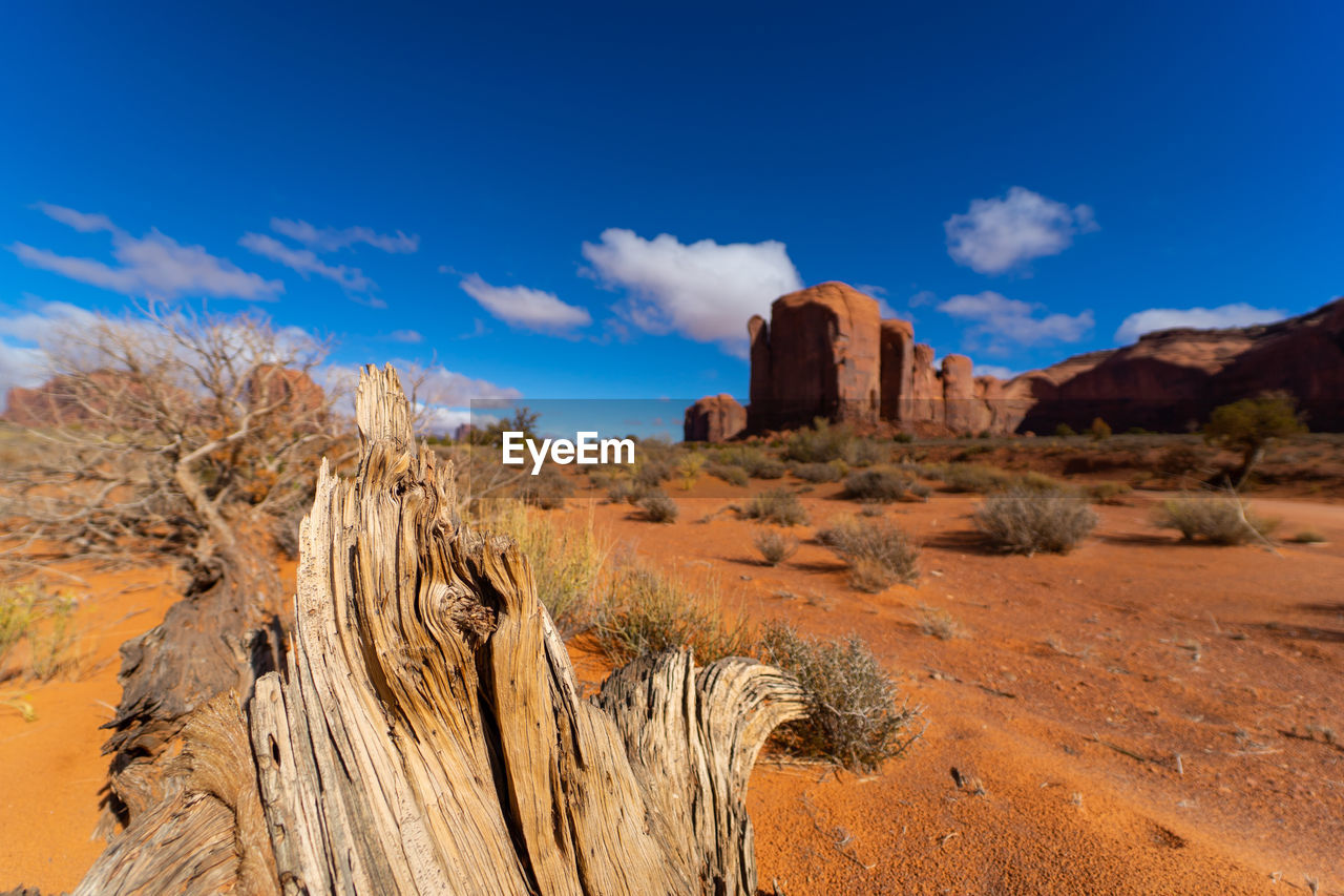 ROCK FORMATIONS ON DESERT LAND