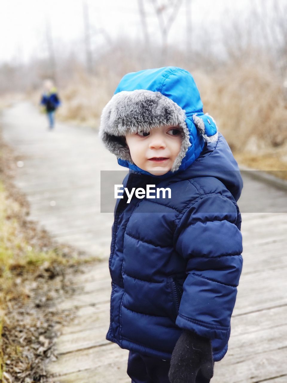 Children on a chilly nature walk