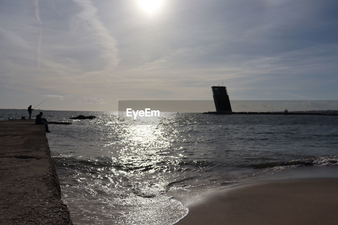 SCENIC VIEW OF GROYNE AGAINST SKY