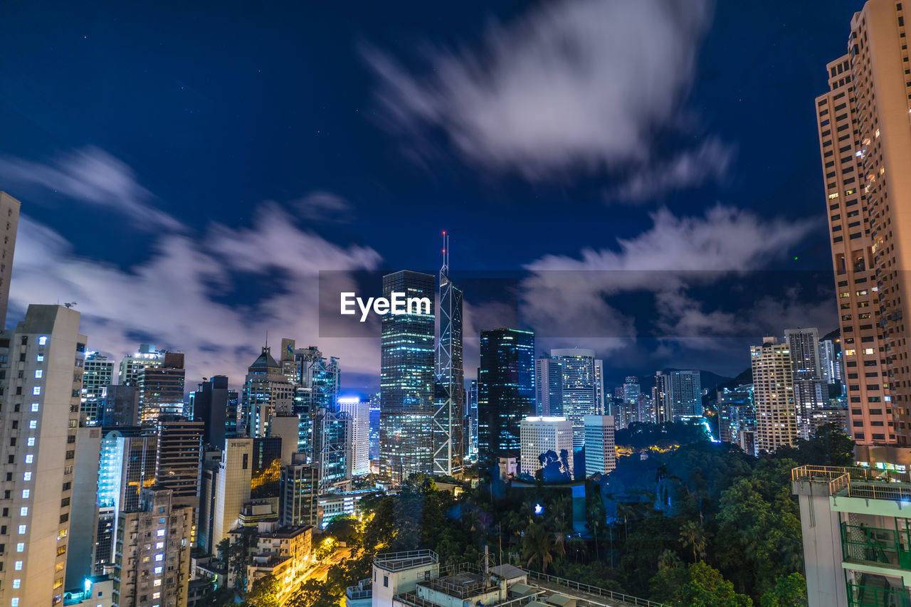 high angle view of city against sky