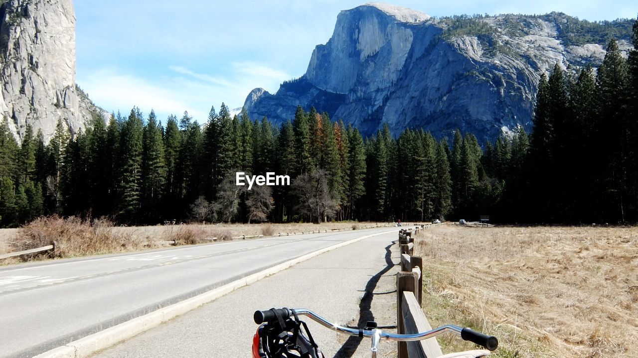 Road passing through landscape