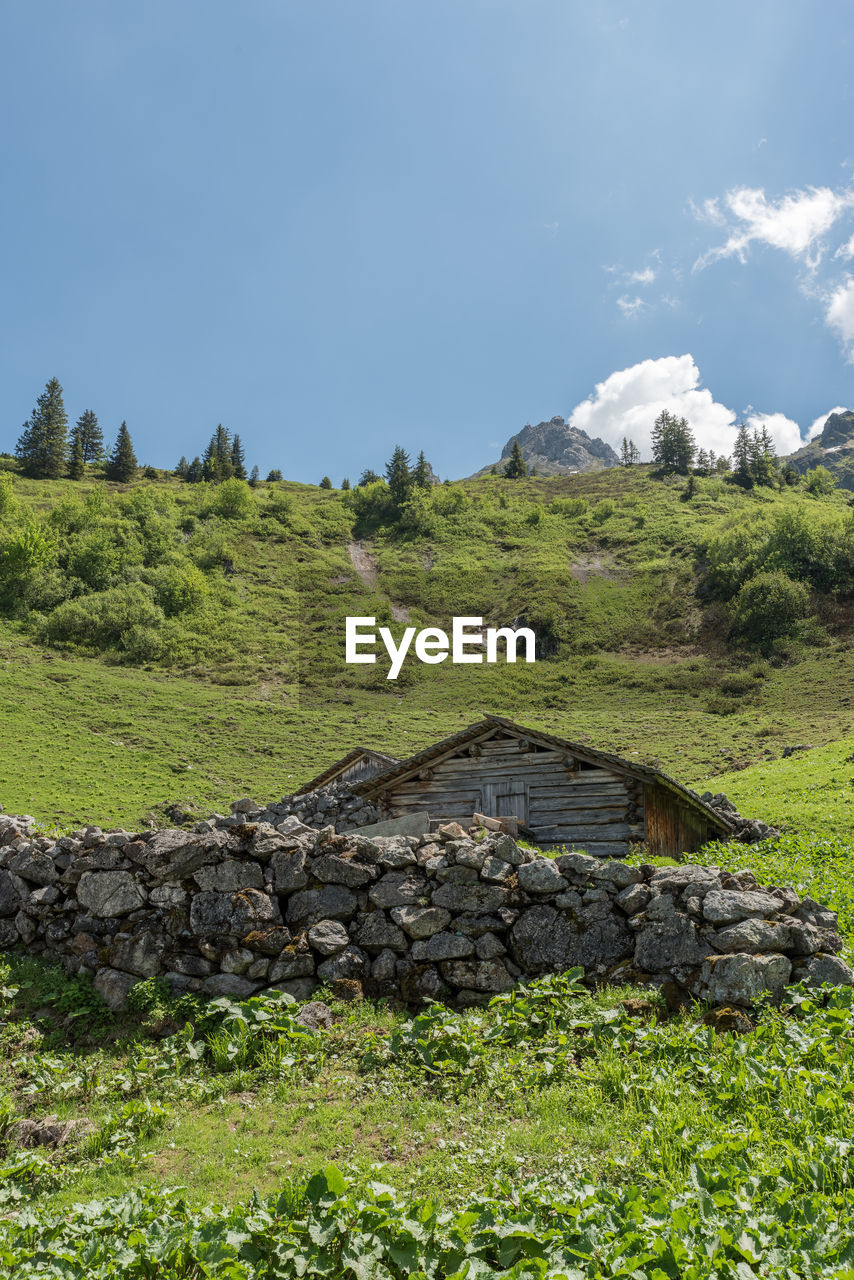 Scenic view of land against sky