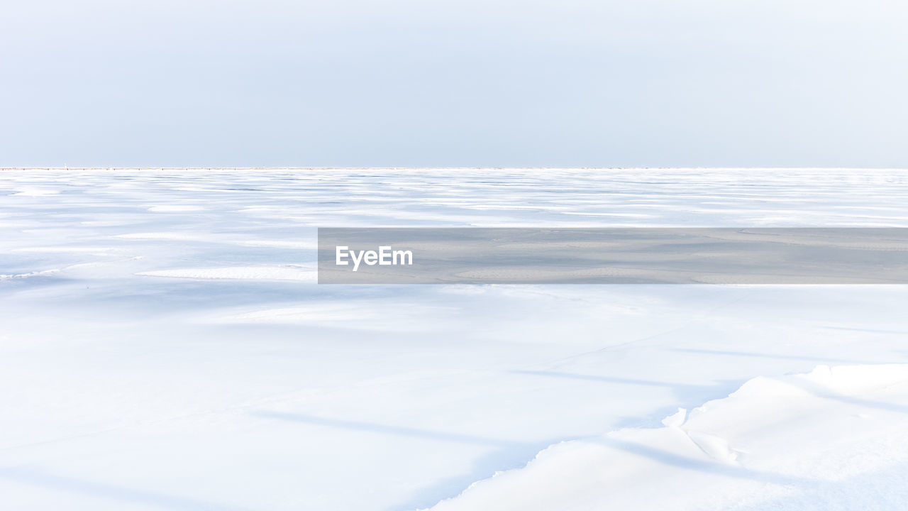 SNOWCAPPED LANDSCAPE AGAINST SKY