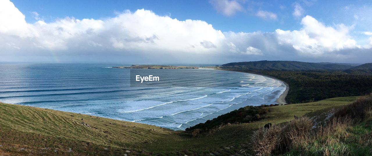 Panoramic view of sea against sky