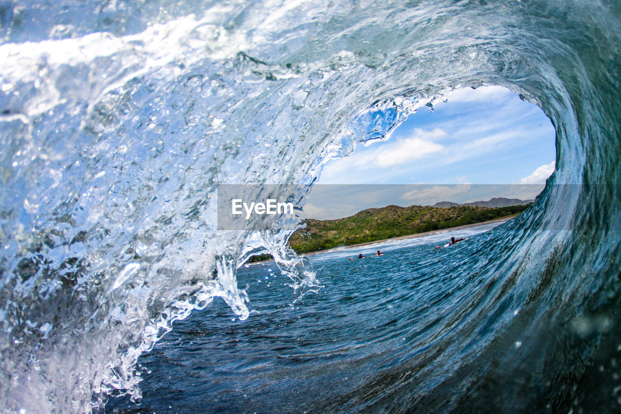 View from inside of a barrel