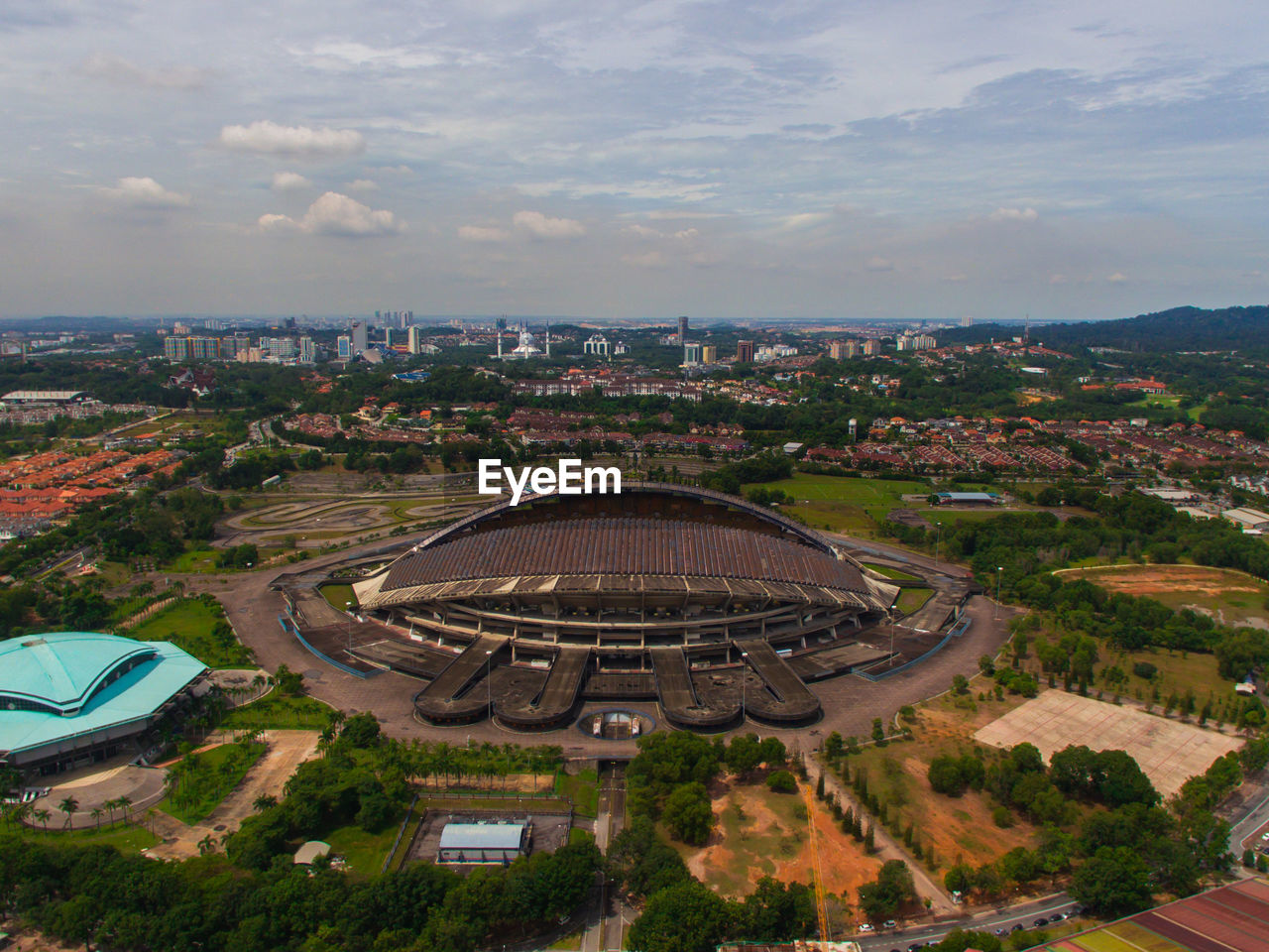 HIGH ANGLE VIEW OF CITYSCAPE