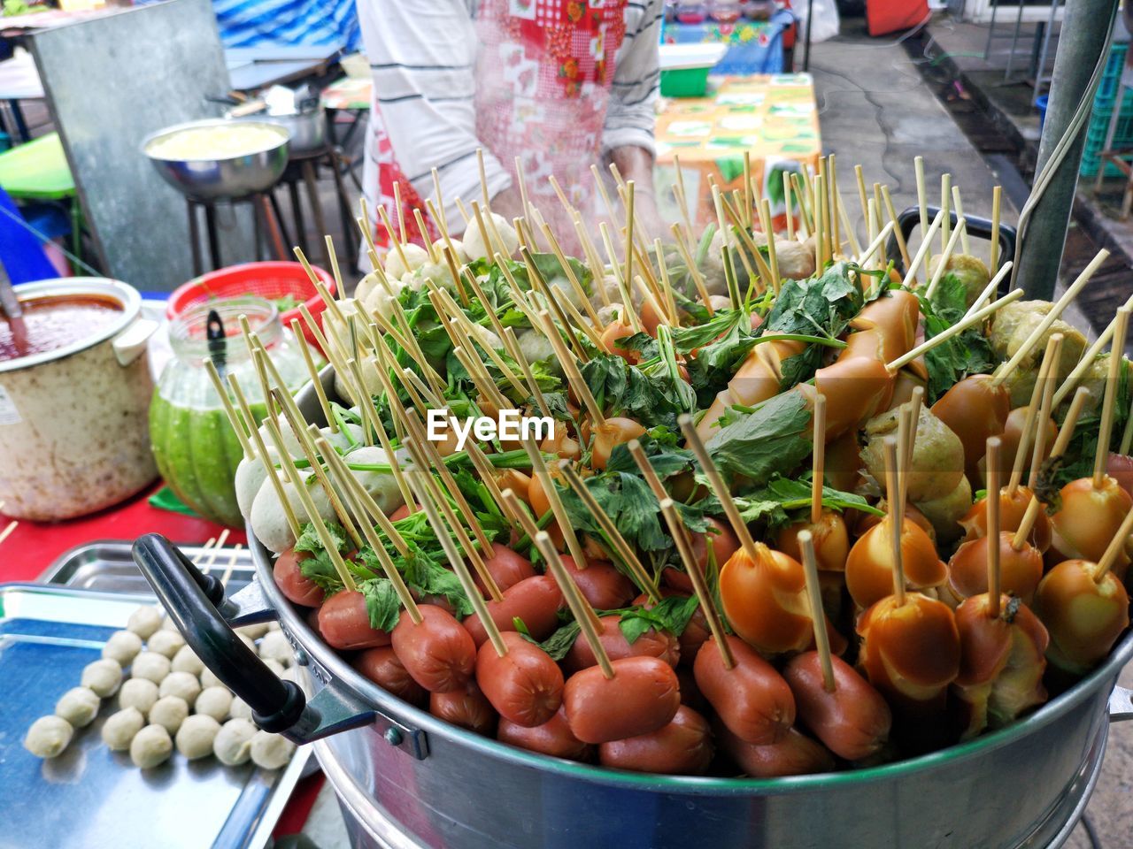 FRUITS FOR SALE IN MARKET STALL