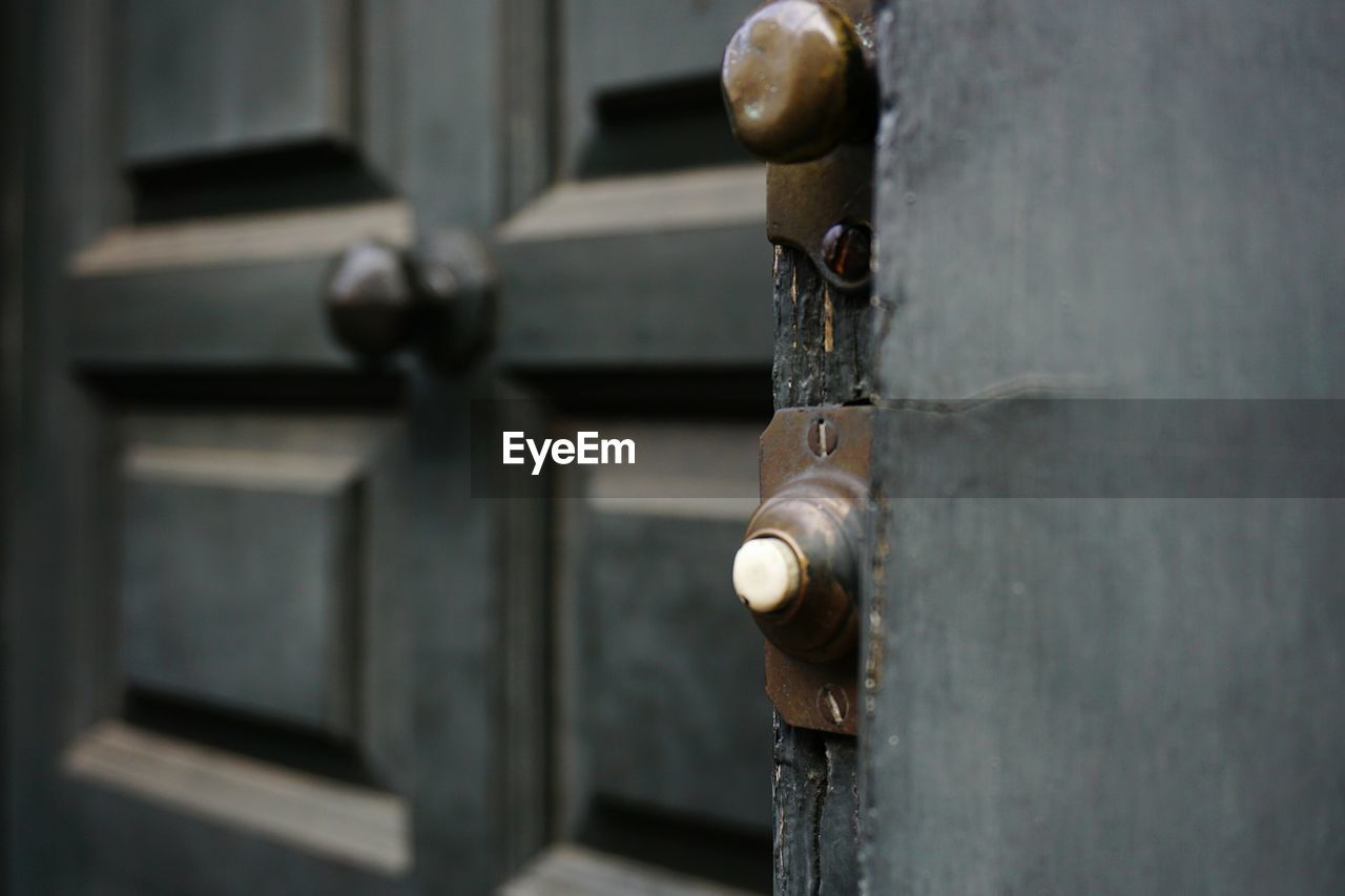 Close-up of old door