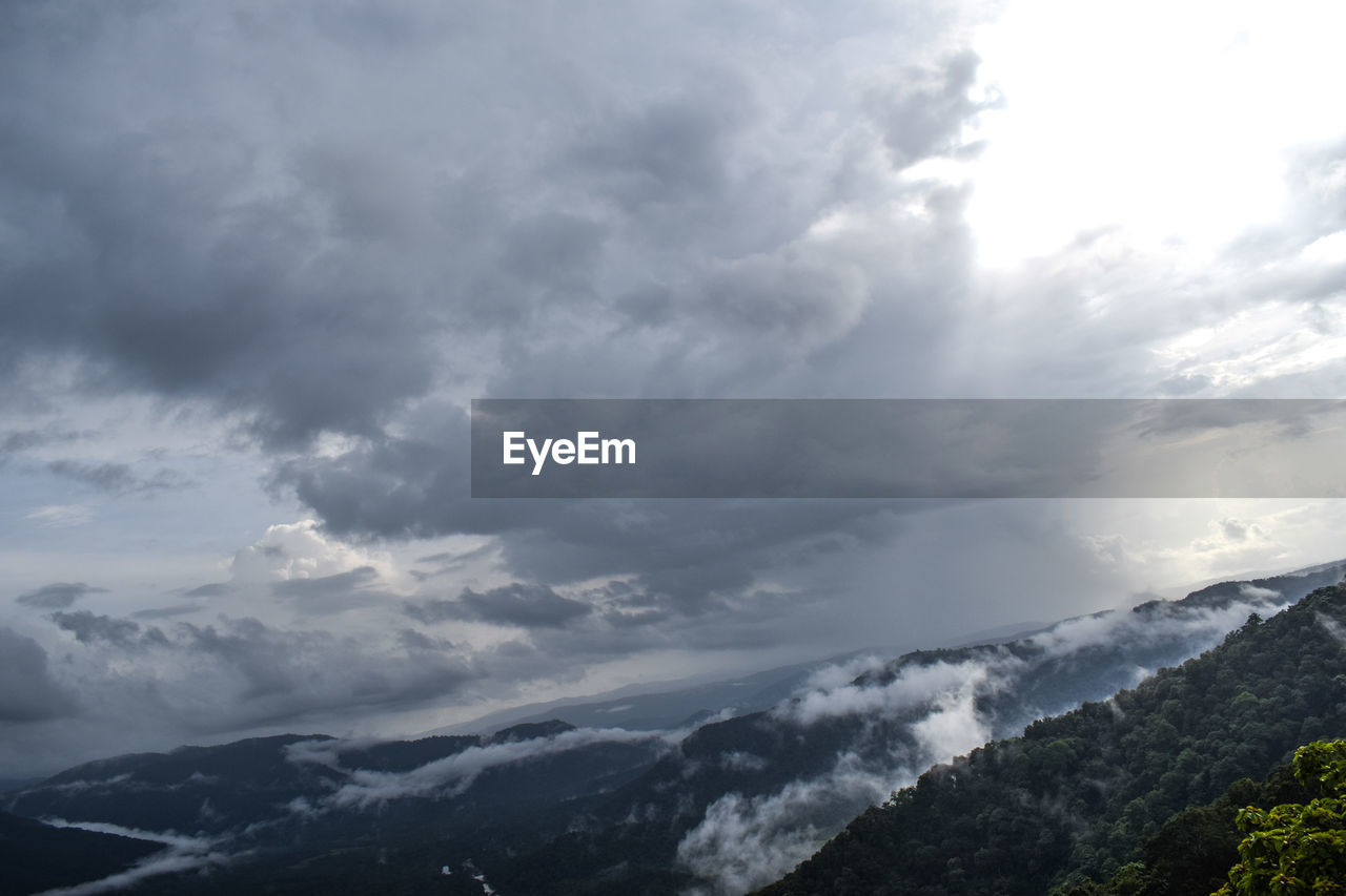 SCENIC VIEW OF MOUNTAIN RANGE AGAINST SKY