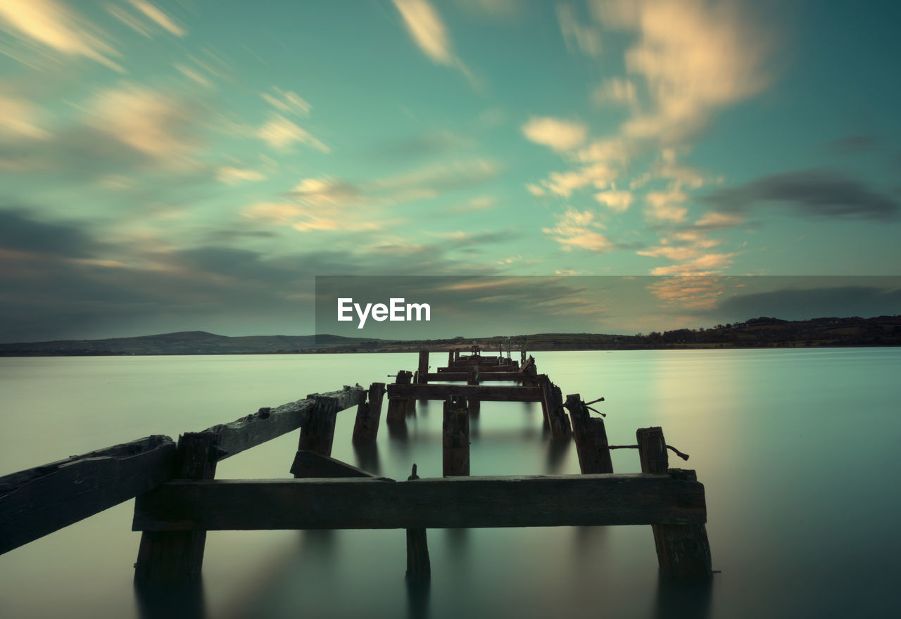 SCENIC VIEW OF SEA DURING SUNSET