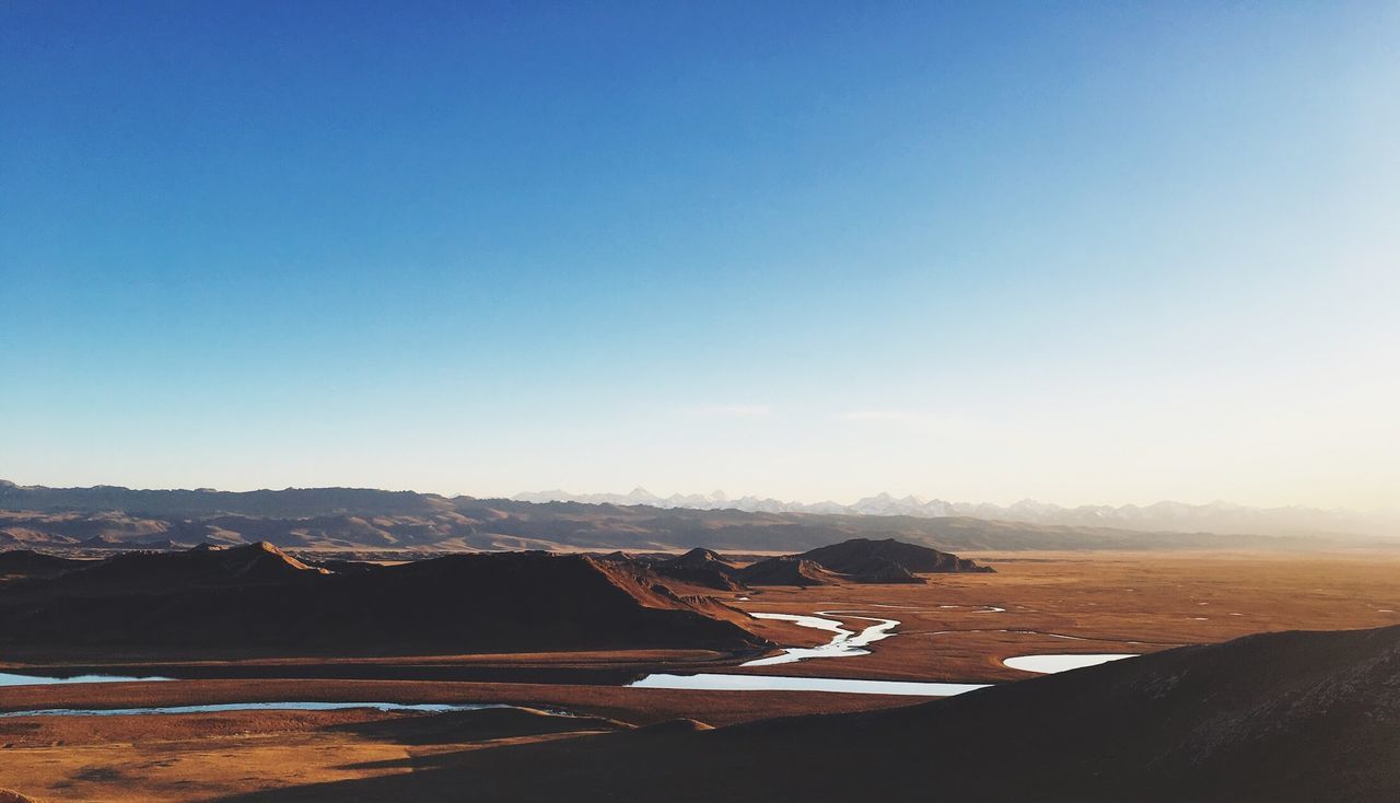 SCENIC VIEW OF LANDSCAPE AGAINST CLEAR SKY
