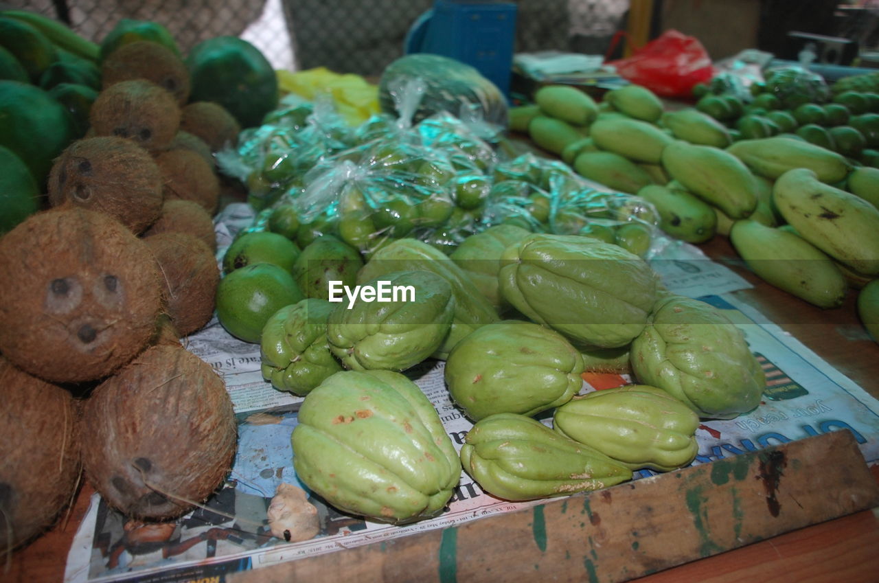 VARIETY OF FOOD FOR SALE IN MARKET