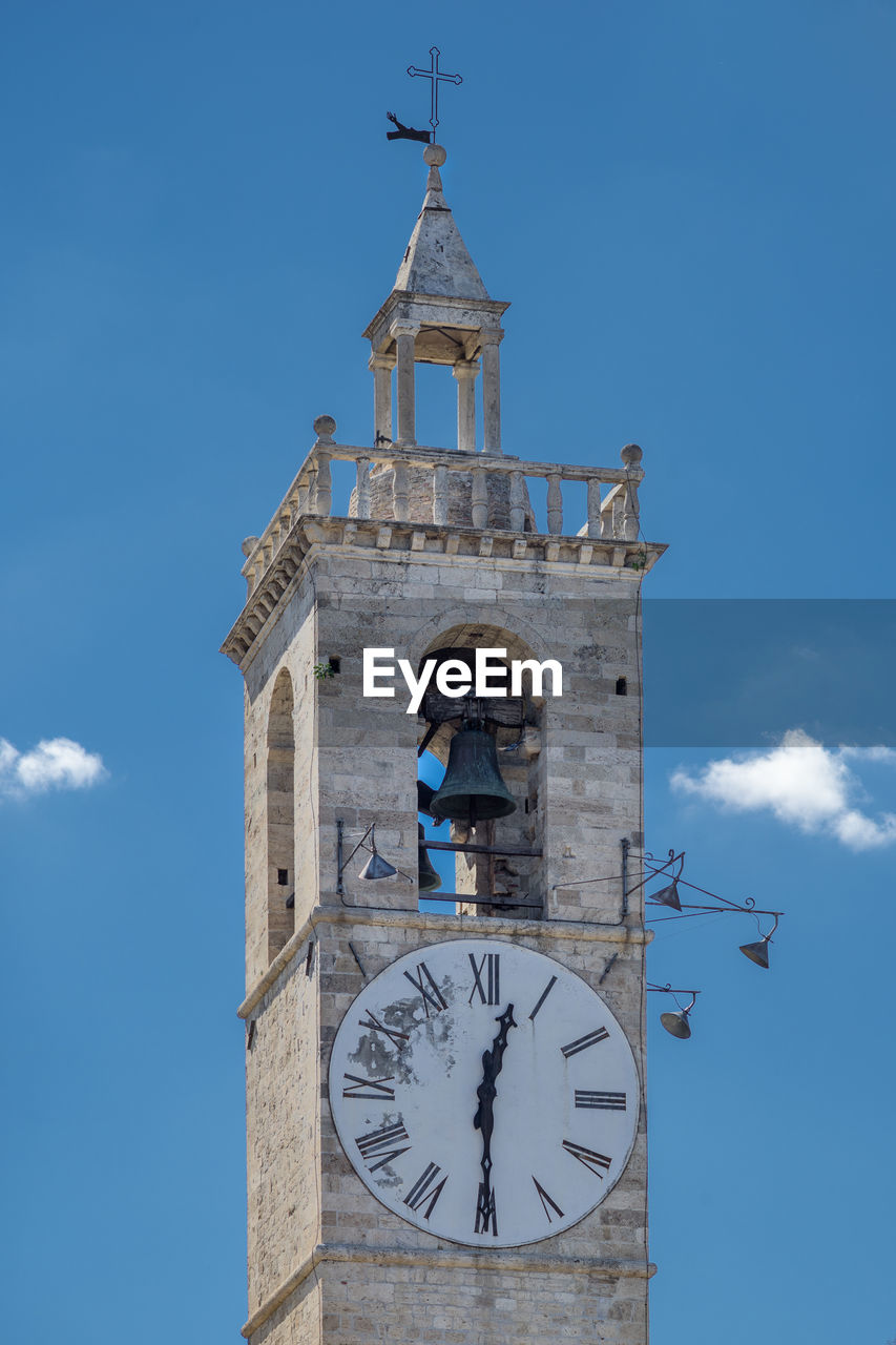 LOW ANGLE VIEW OF BELL TOWER AGAINST SKY