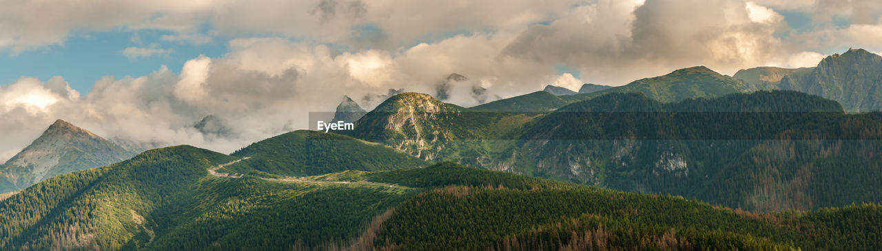 Panoramic view of landscape against sky