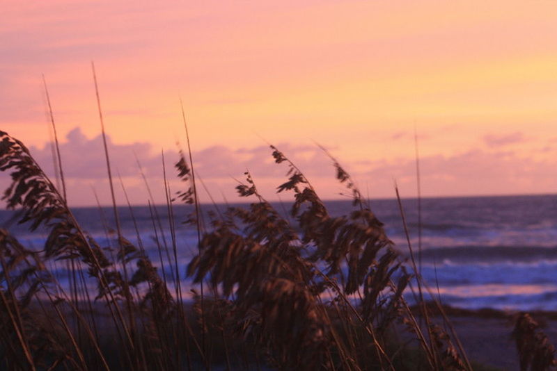 SUNSET OVER SEA