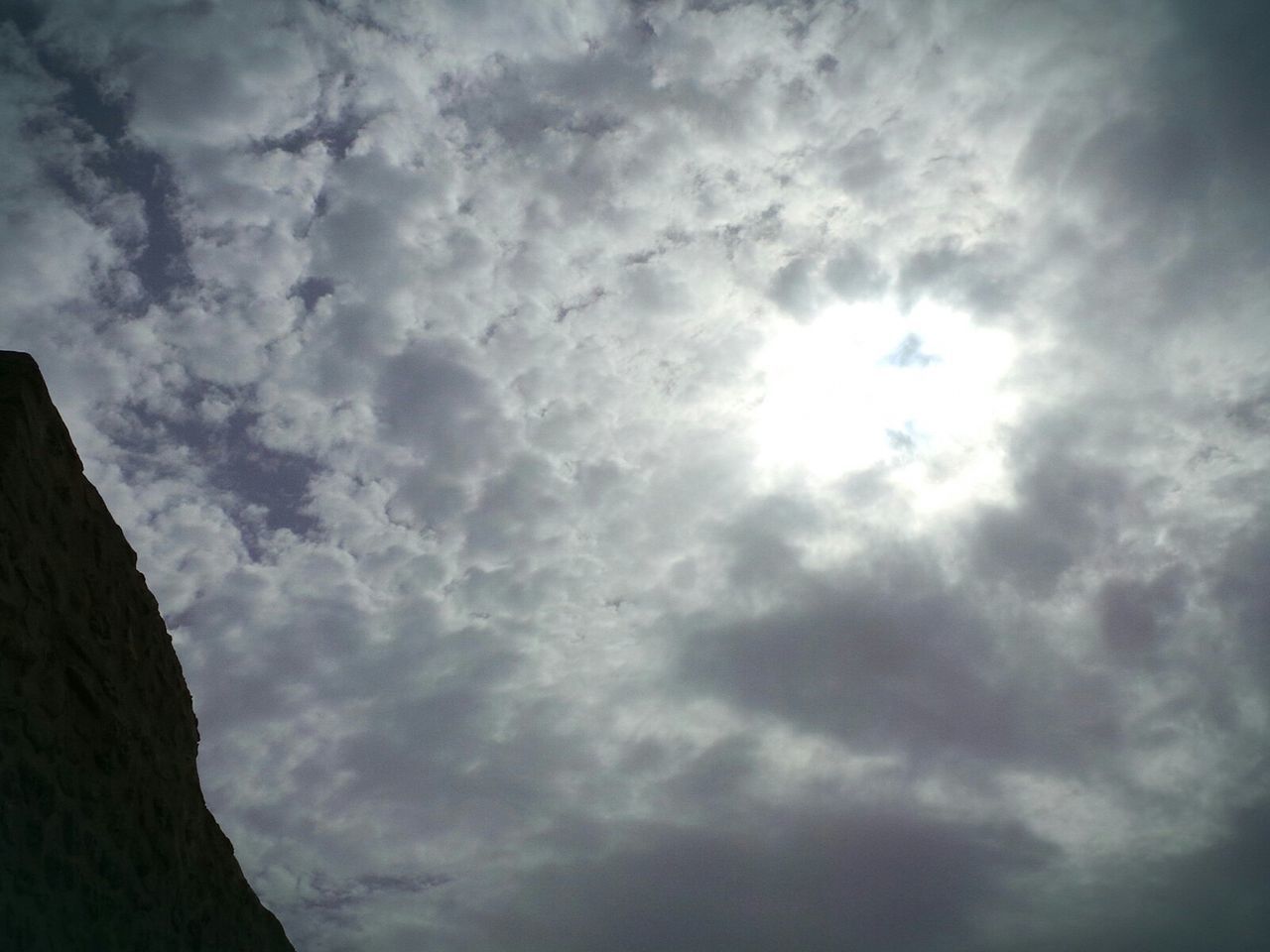 Low angle view of cloudy sky