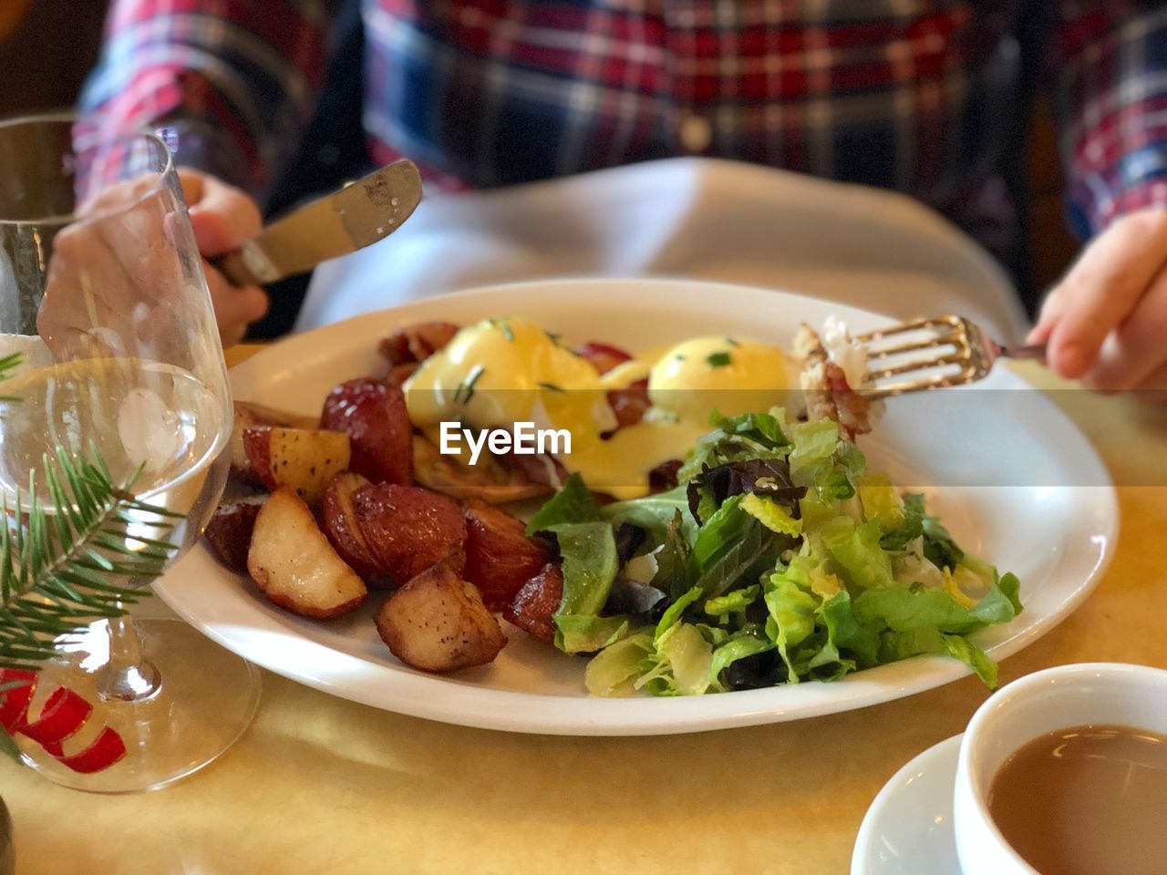 CLOSE-UP OF MEAL SERVED IN PLATE