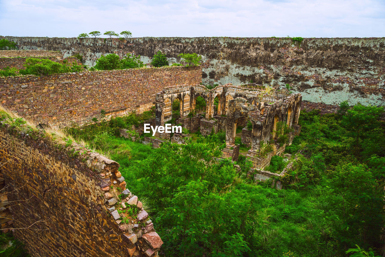 Ruins of the golconda fort, hyderabad district, telangana, india.