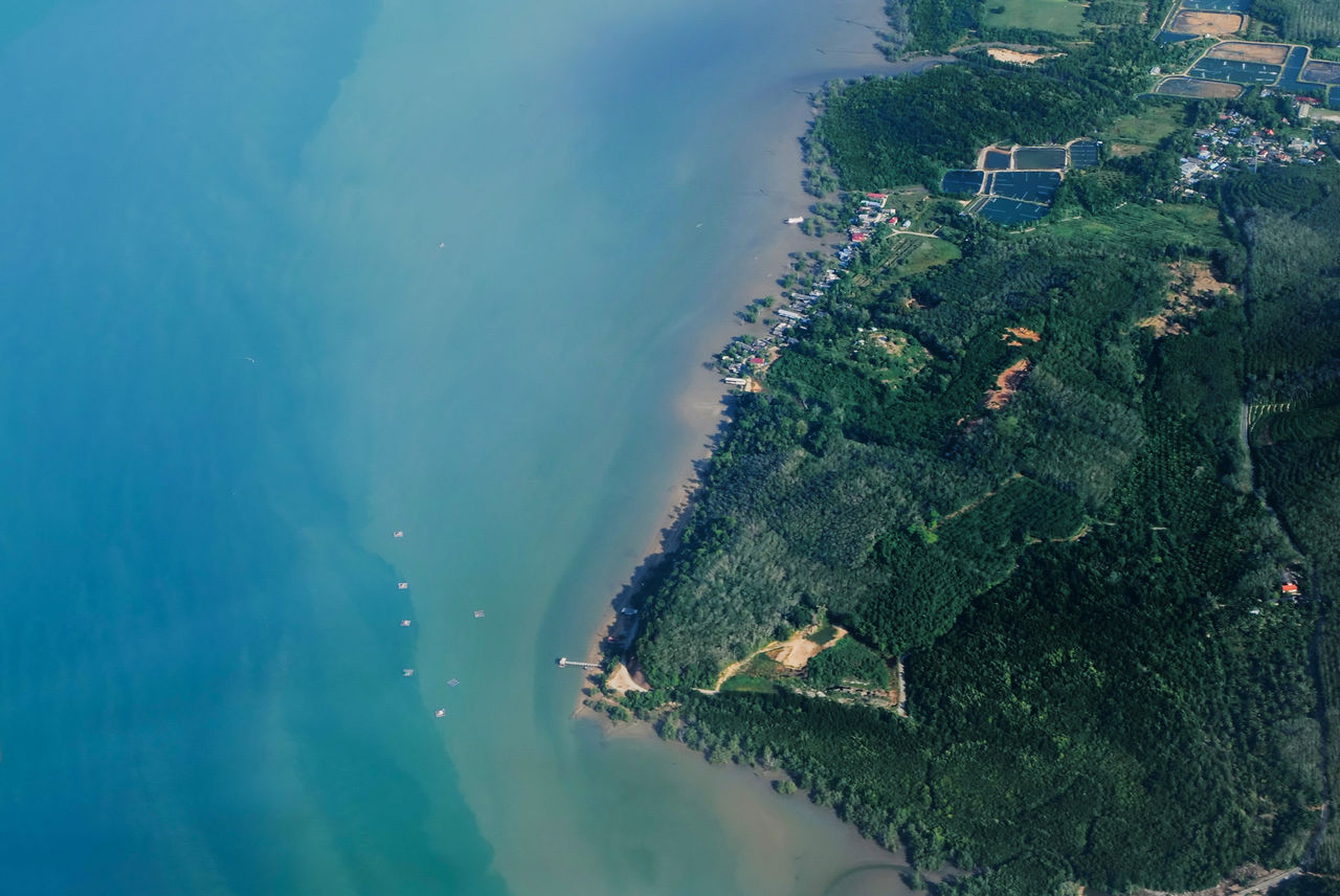 Aerial view on the coast in phuket thailand