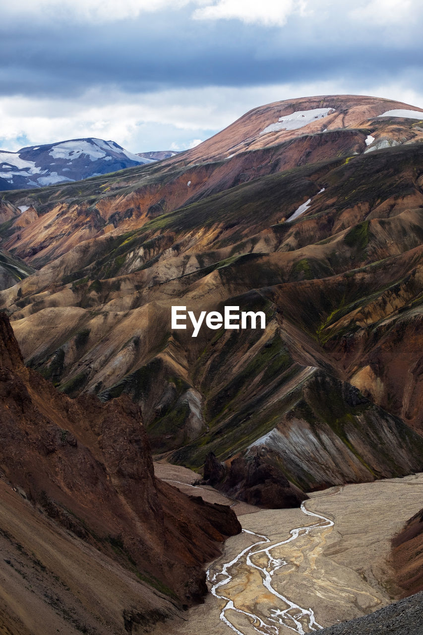 AERIAL VIEW OF MOUNTAIN RANGE