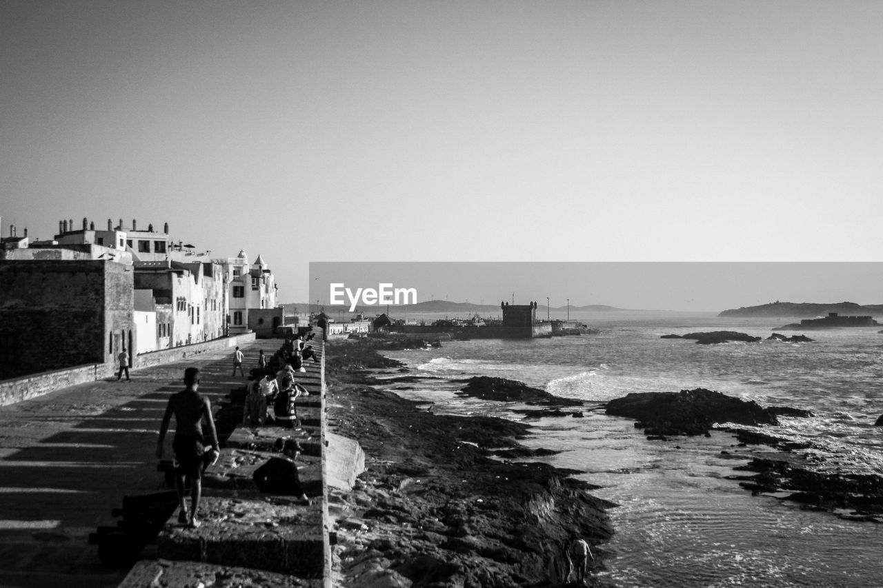 VIEW OF SEA AGAINST CLEAR SKY