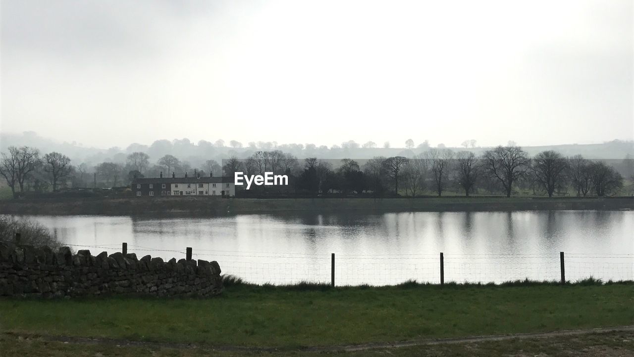 LAKE AGAINST SKY