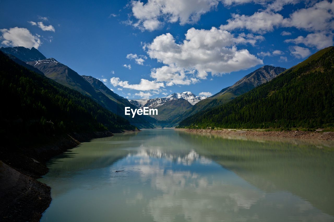 Scenic view of calm lake