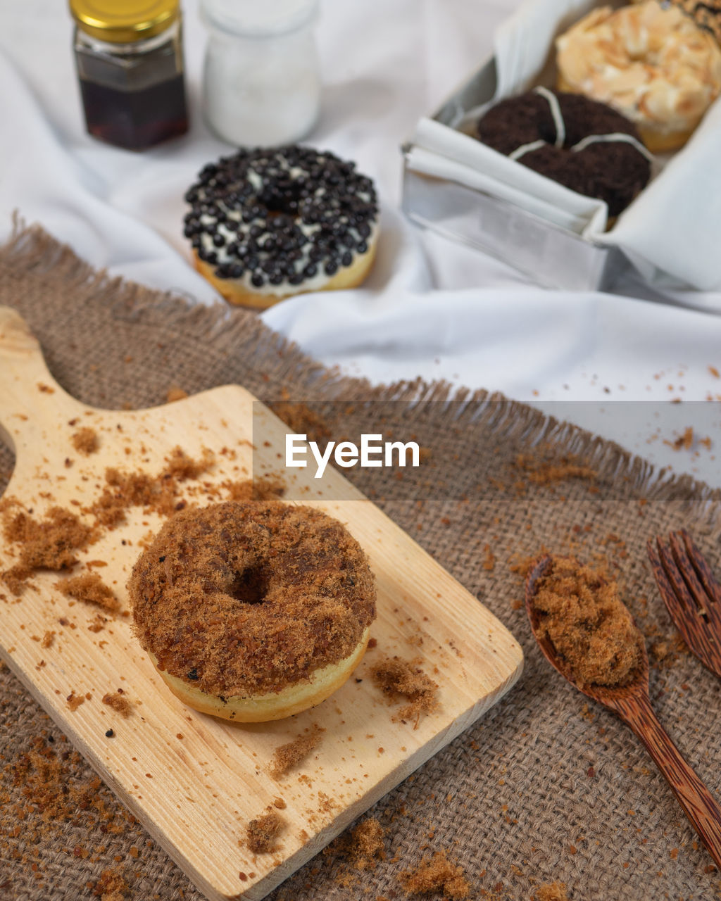 A donuts with white isolated background 