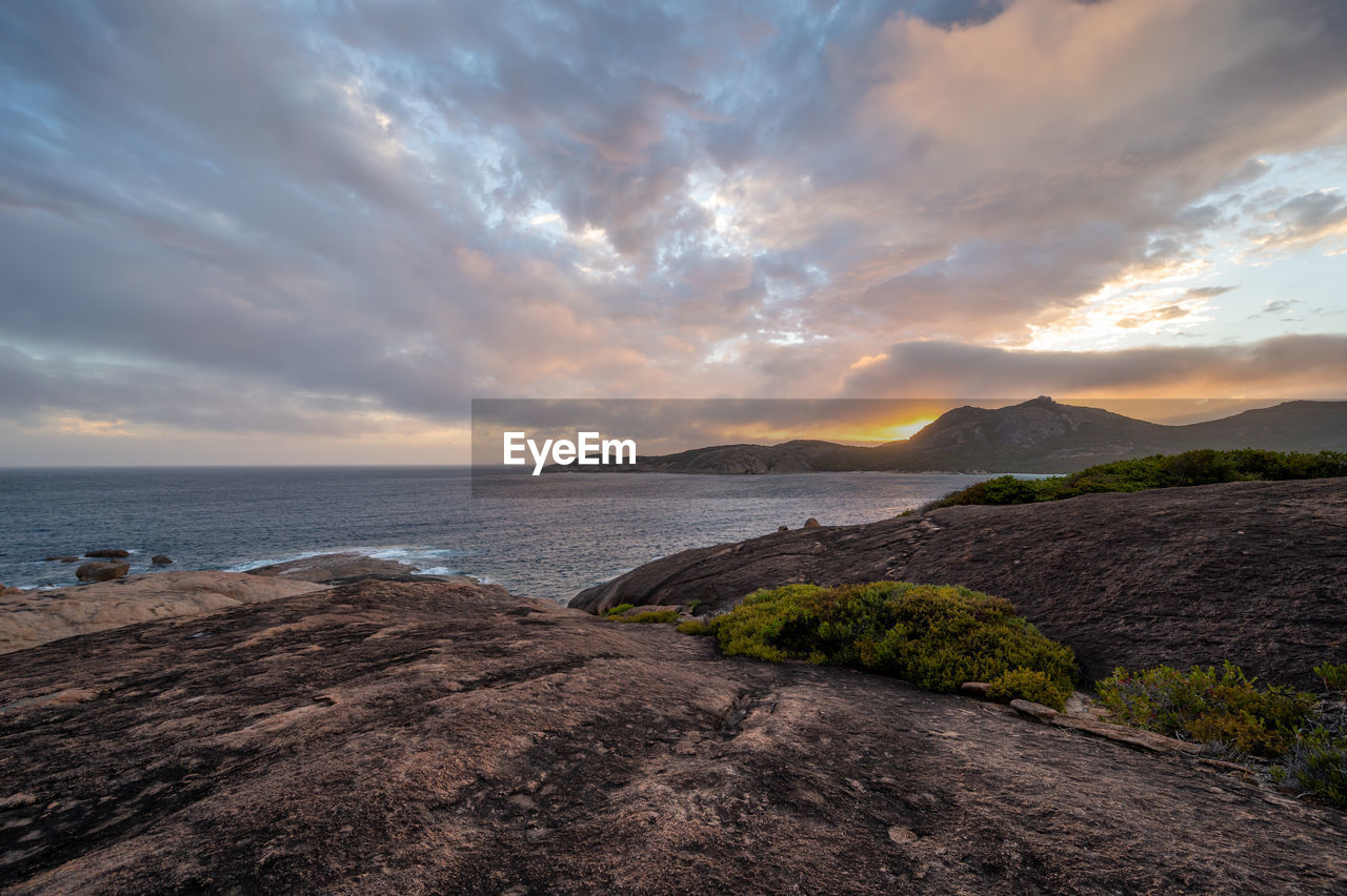 SCENIC VIEW OF SEA DURING SUNSET