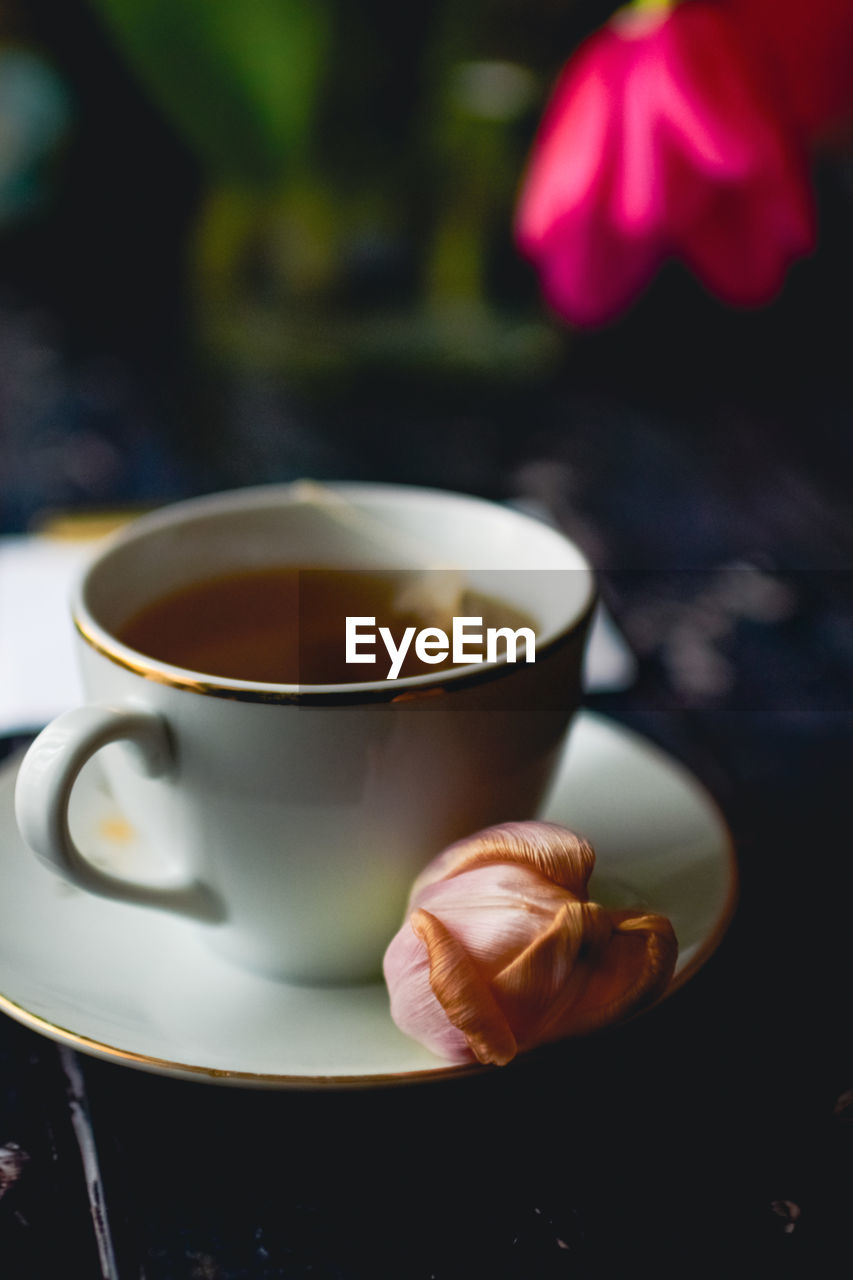 Close-up of coffee on table