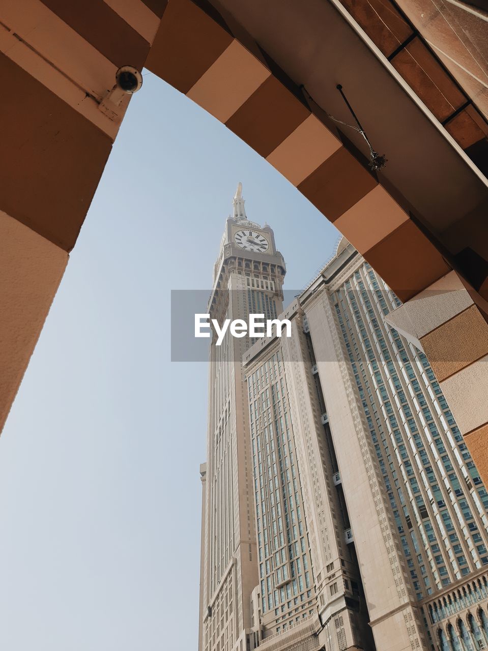 Low angle view of modern building against sky