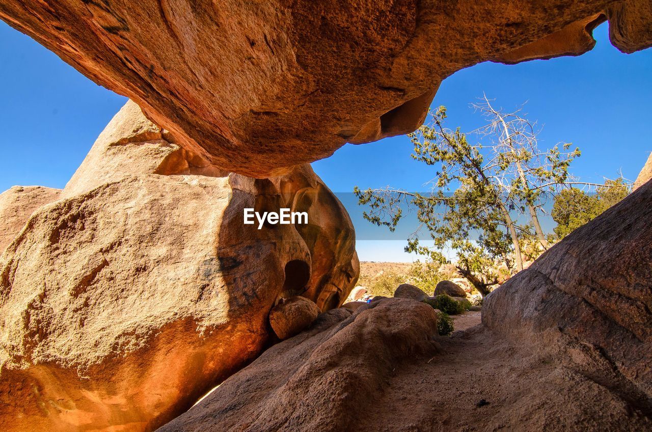 Eroded rock formations