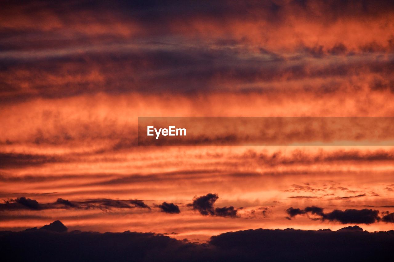 SCENIC VIEW OF SKY OVER SILHOUETTE LANDSCAPE
