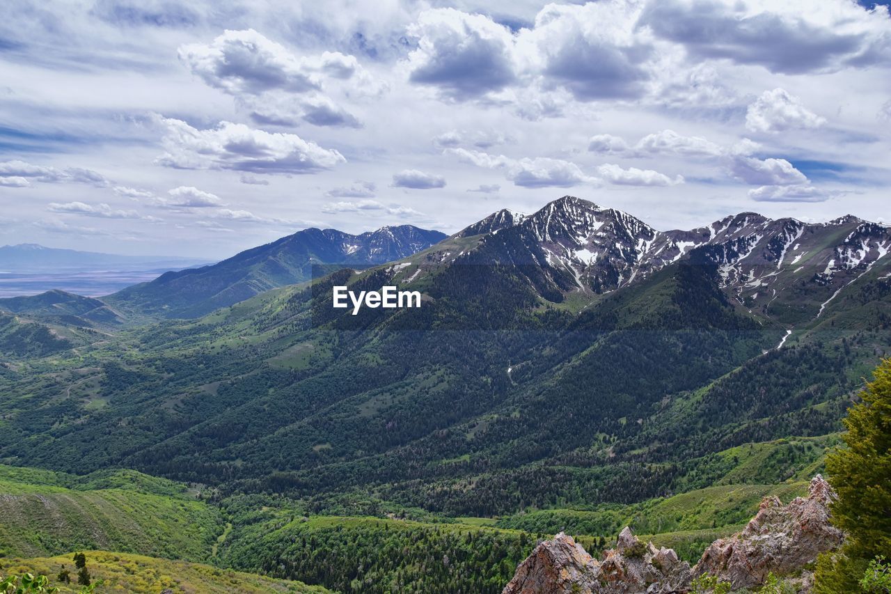 Rocky mountain wasatch front butterfield canyon oquirrh mountains utah, united states.