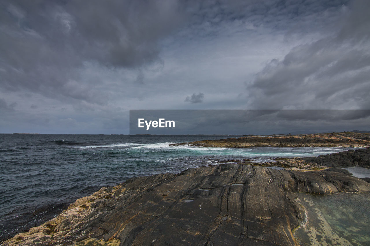 Scenic view of sea against sky
