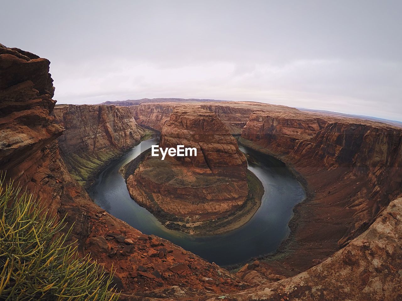 Aerial view of horseshoe bend