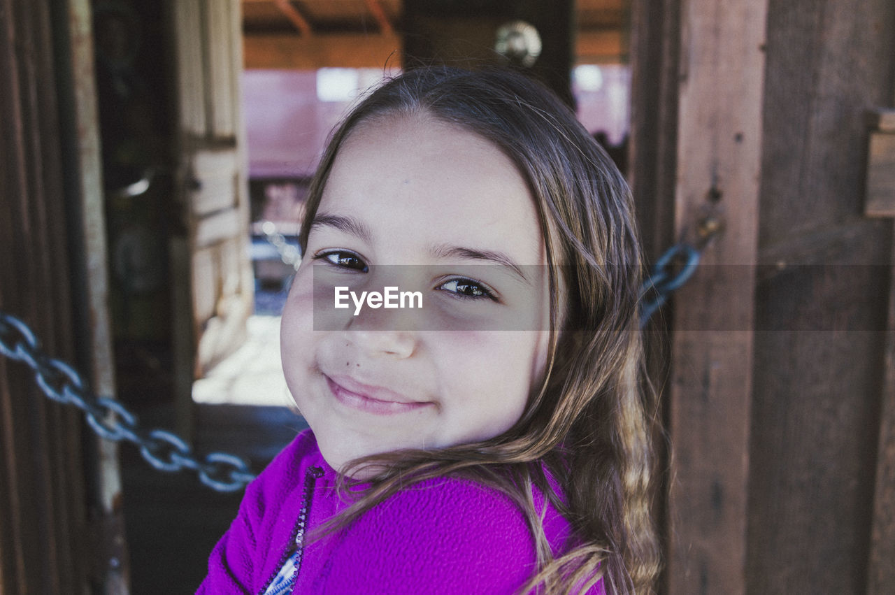 Portrait of smiling girl