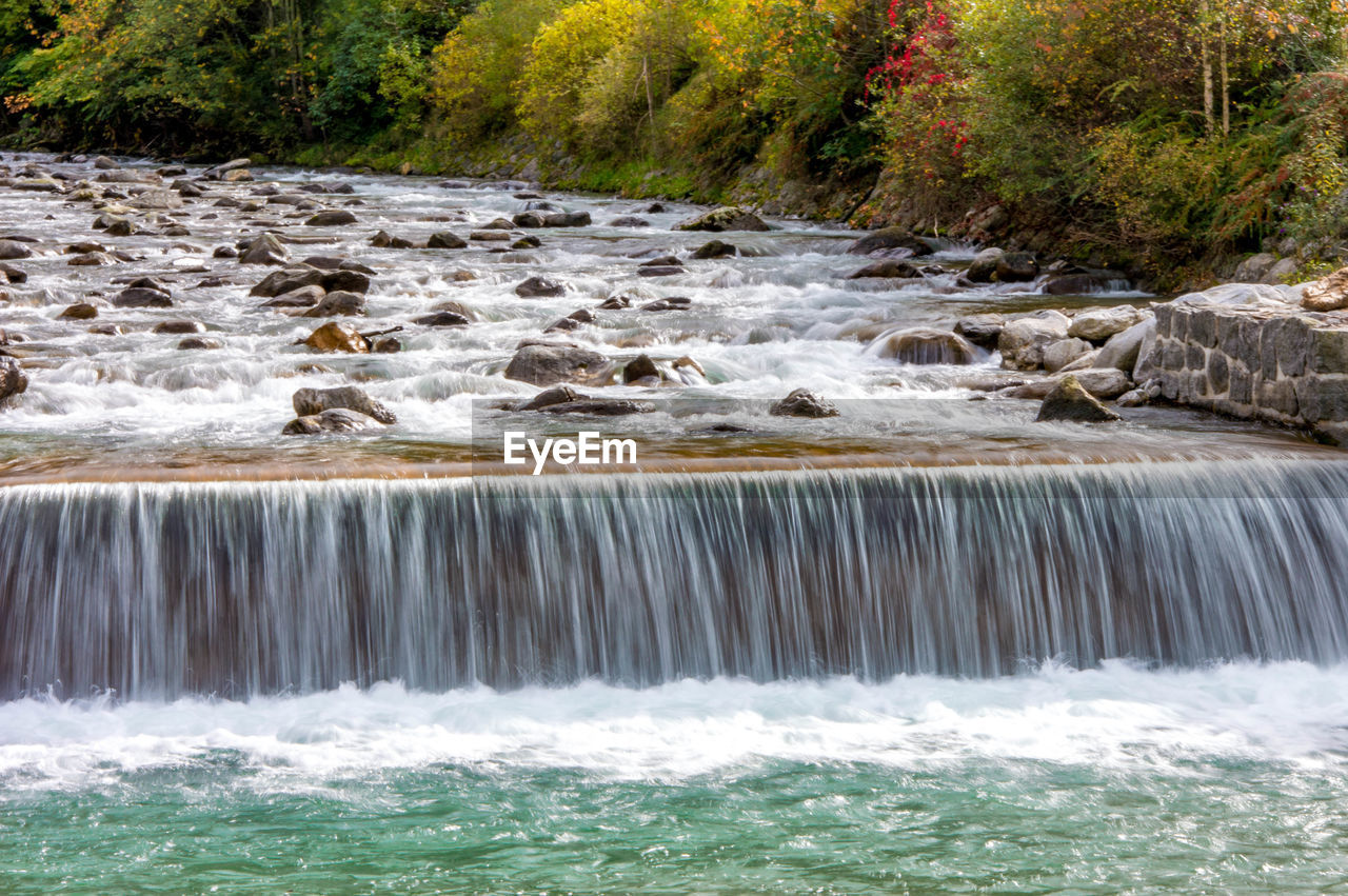 SCENIC VIEW OF WATERFALL