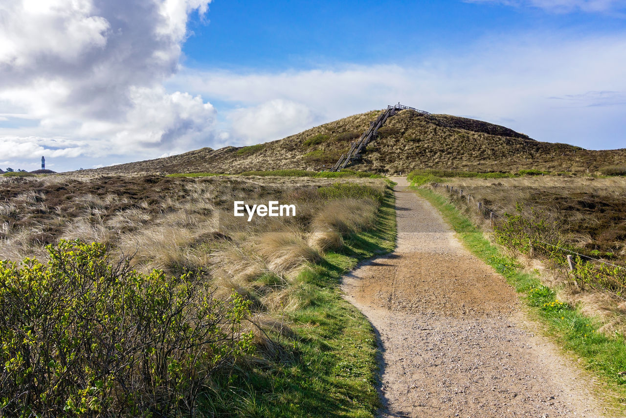 Road amidst landscape against sky