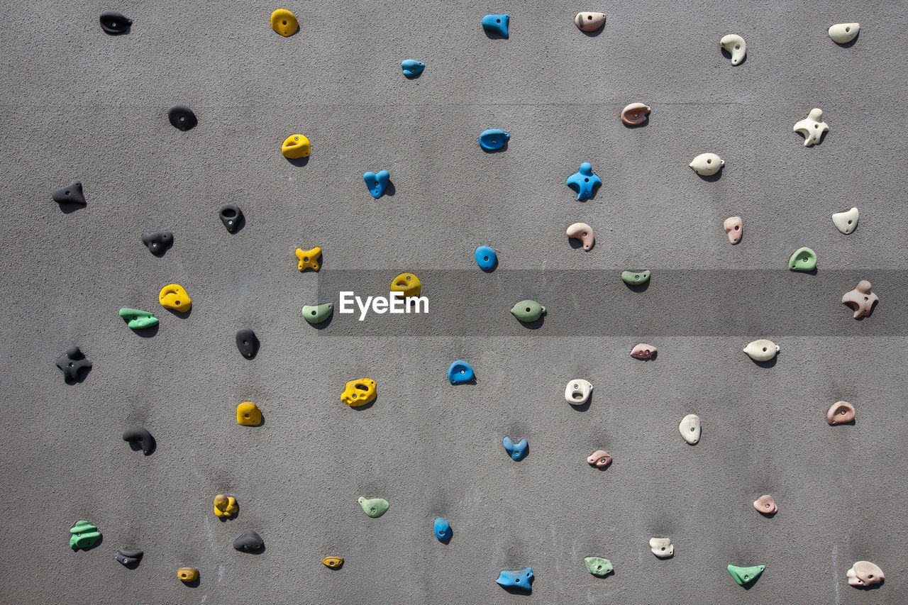 Full frame shot of climbing wall