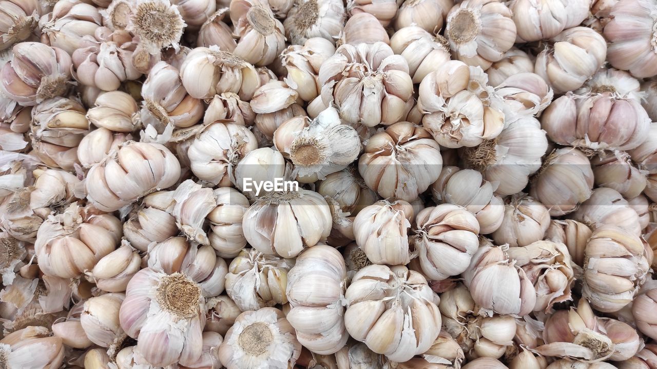 full frame shot of garlic