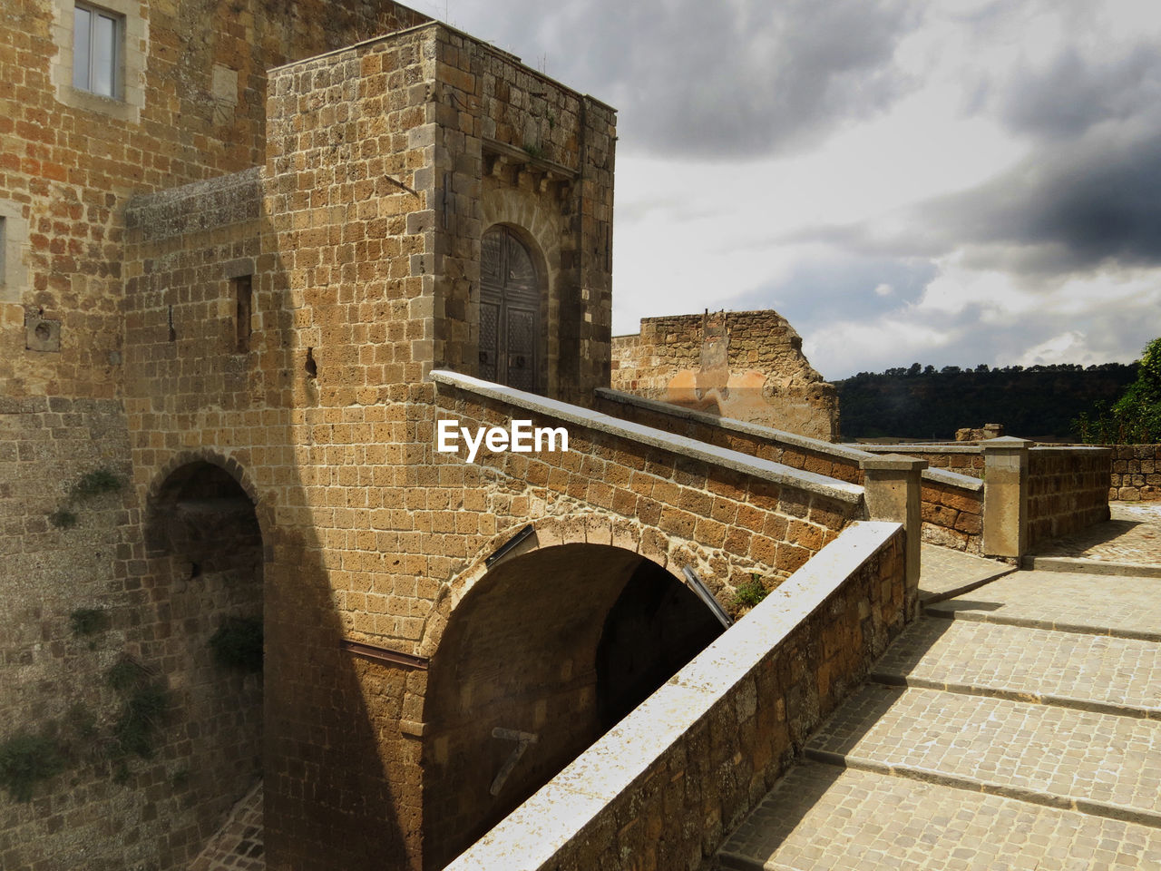 Low angle view of castle against sky