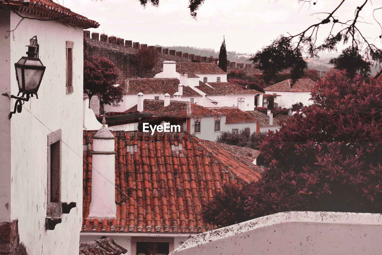 Houses against sky