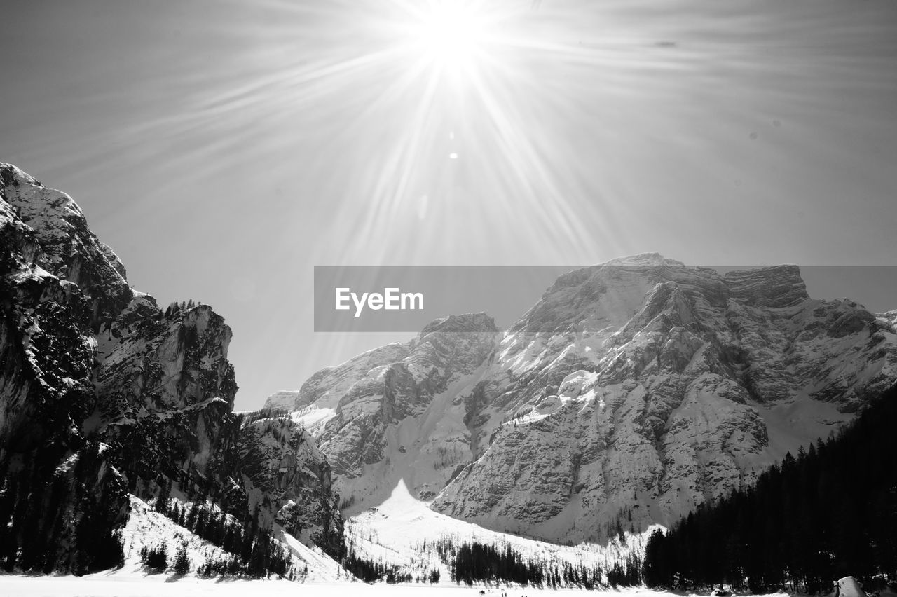 Idyllic shot of mountains against sky