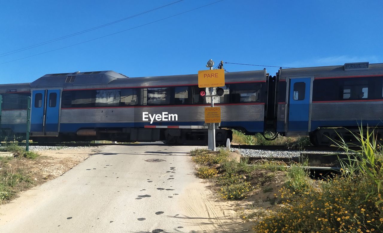 TRAIN AGAINST SKY