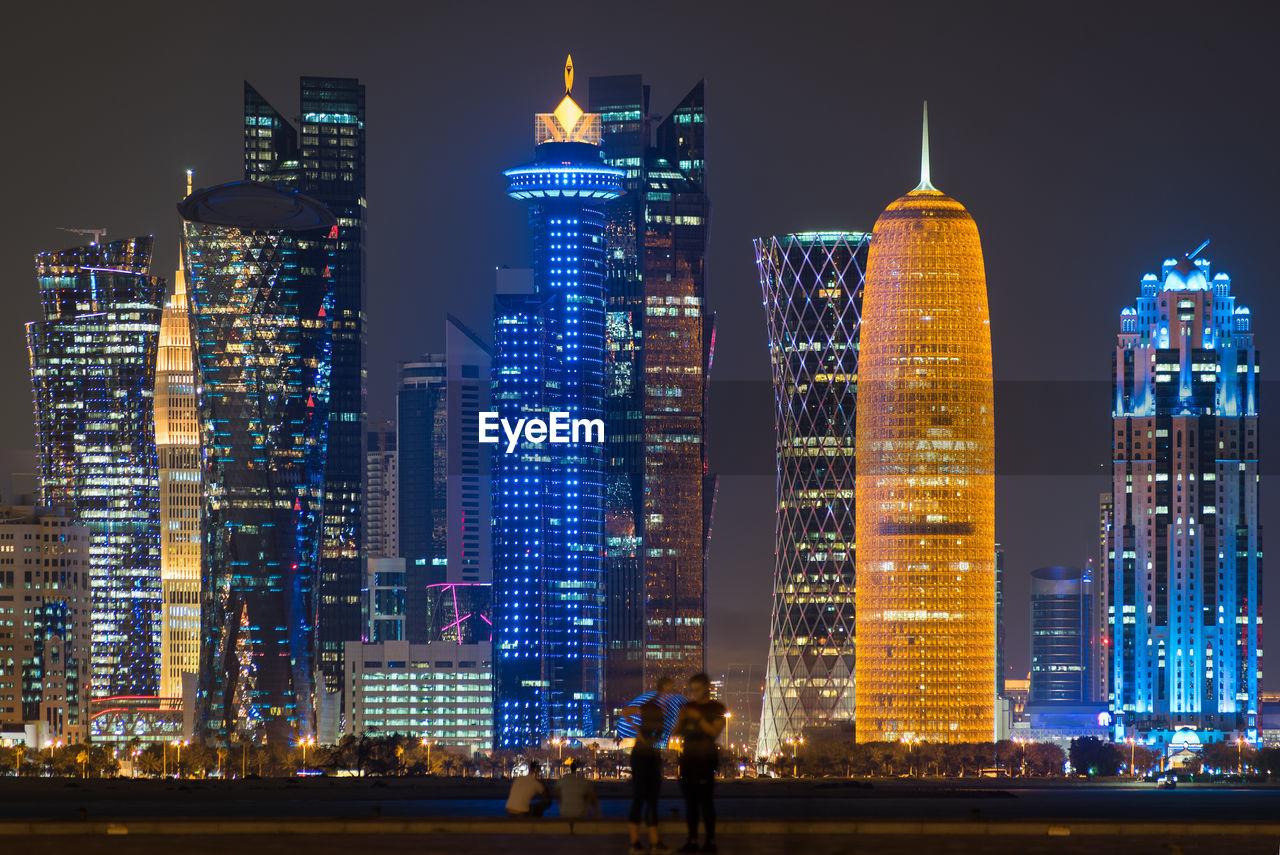 Doha, qatar at night