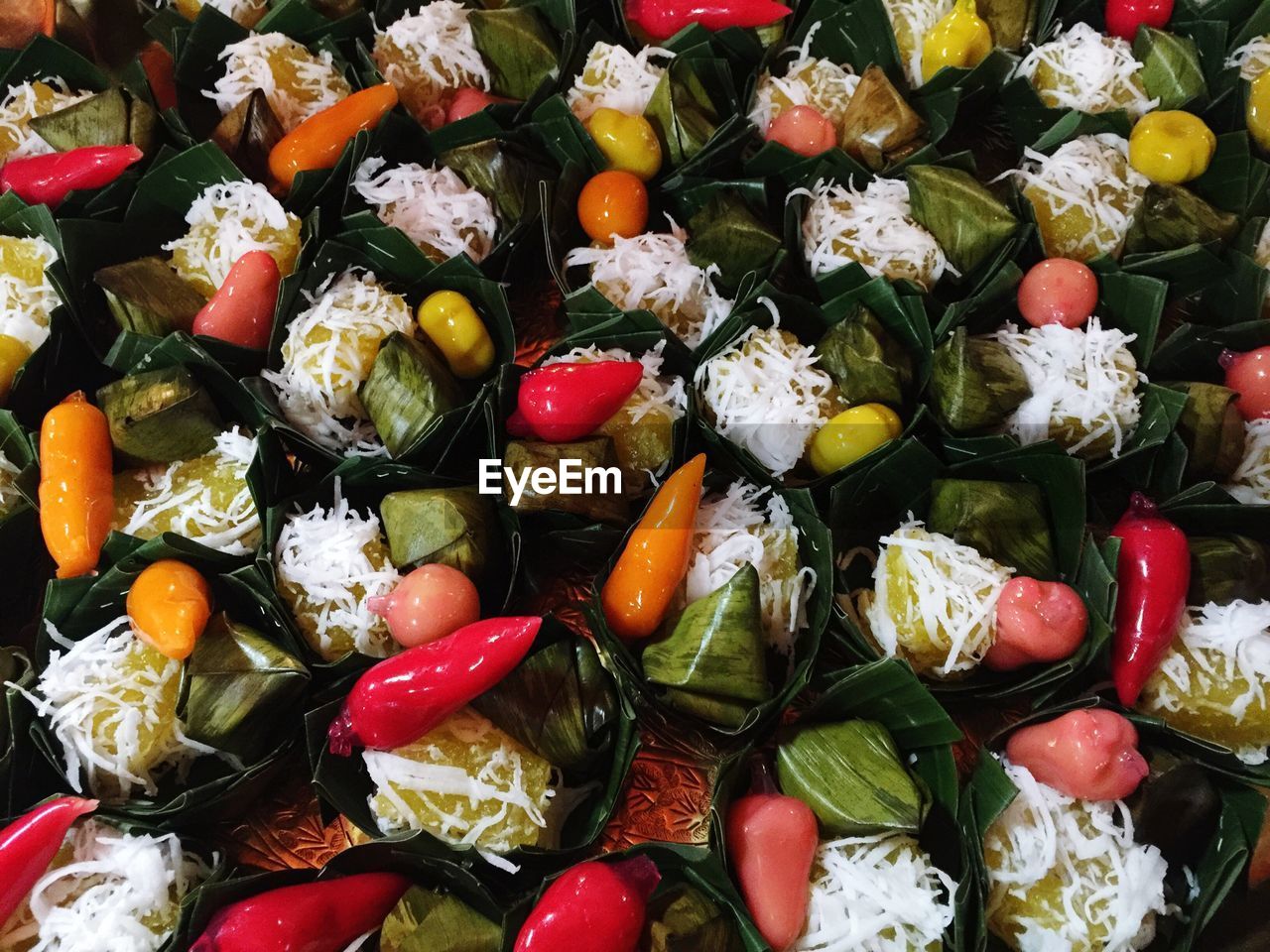 Full frame shot of colorful food